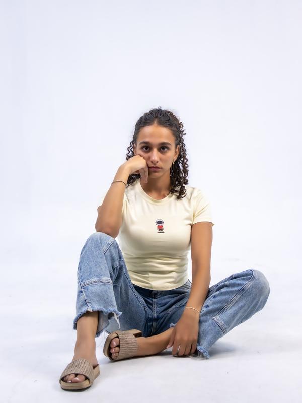 Butter yellow basic top