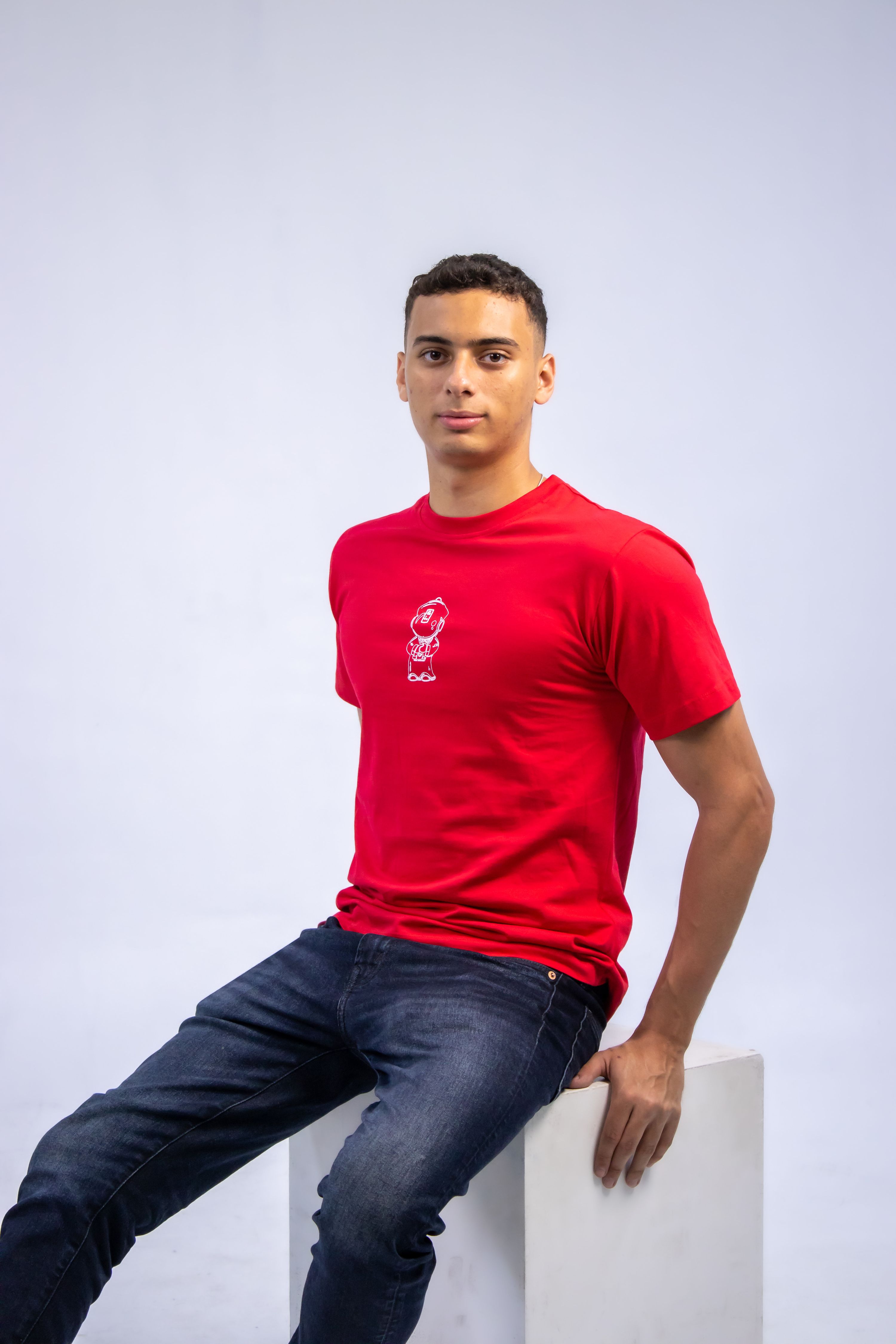 red unisex regular tee thumbnail