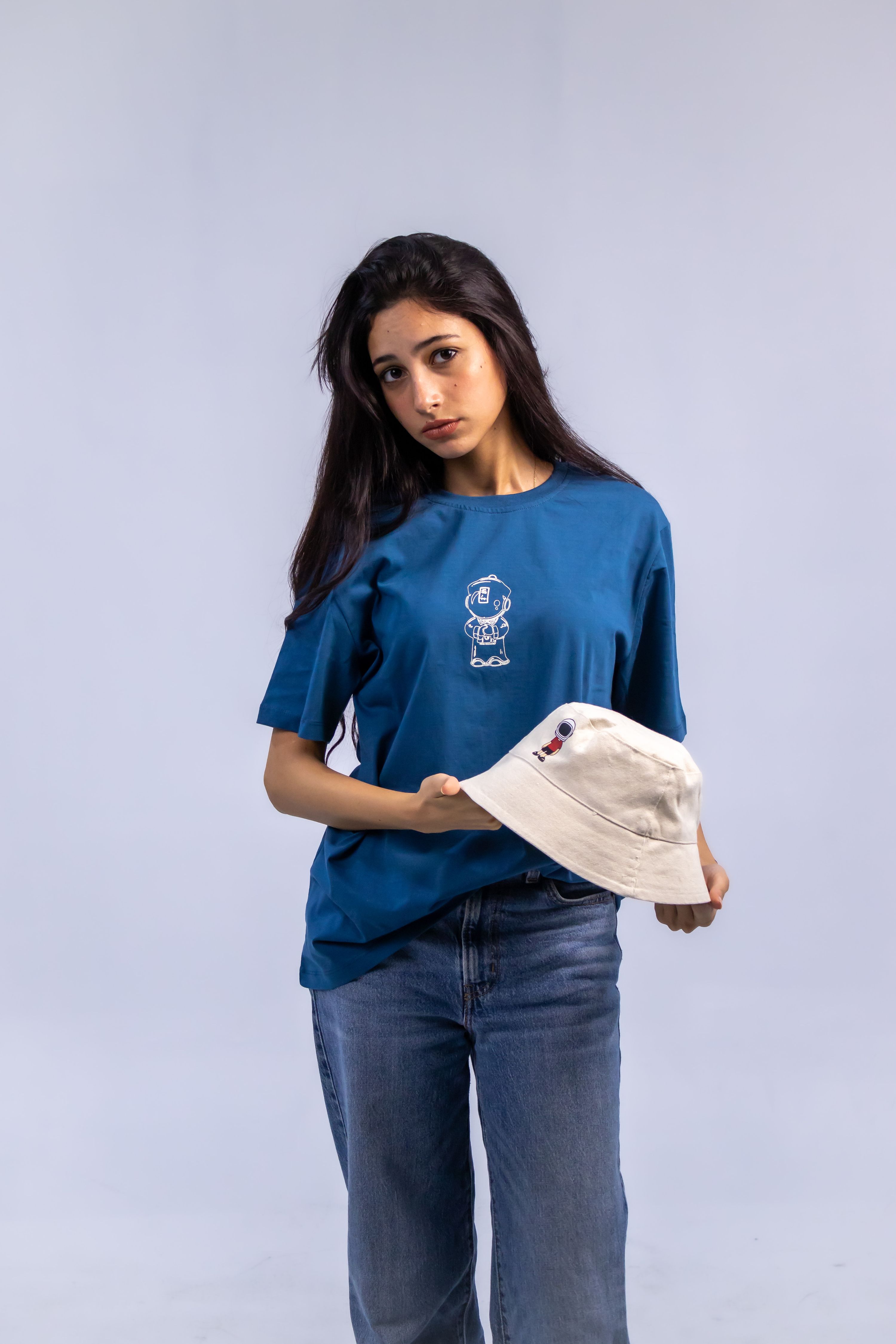 Navy blue unisex regular tee thumbnail