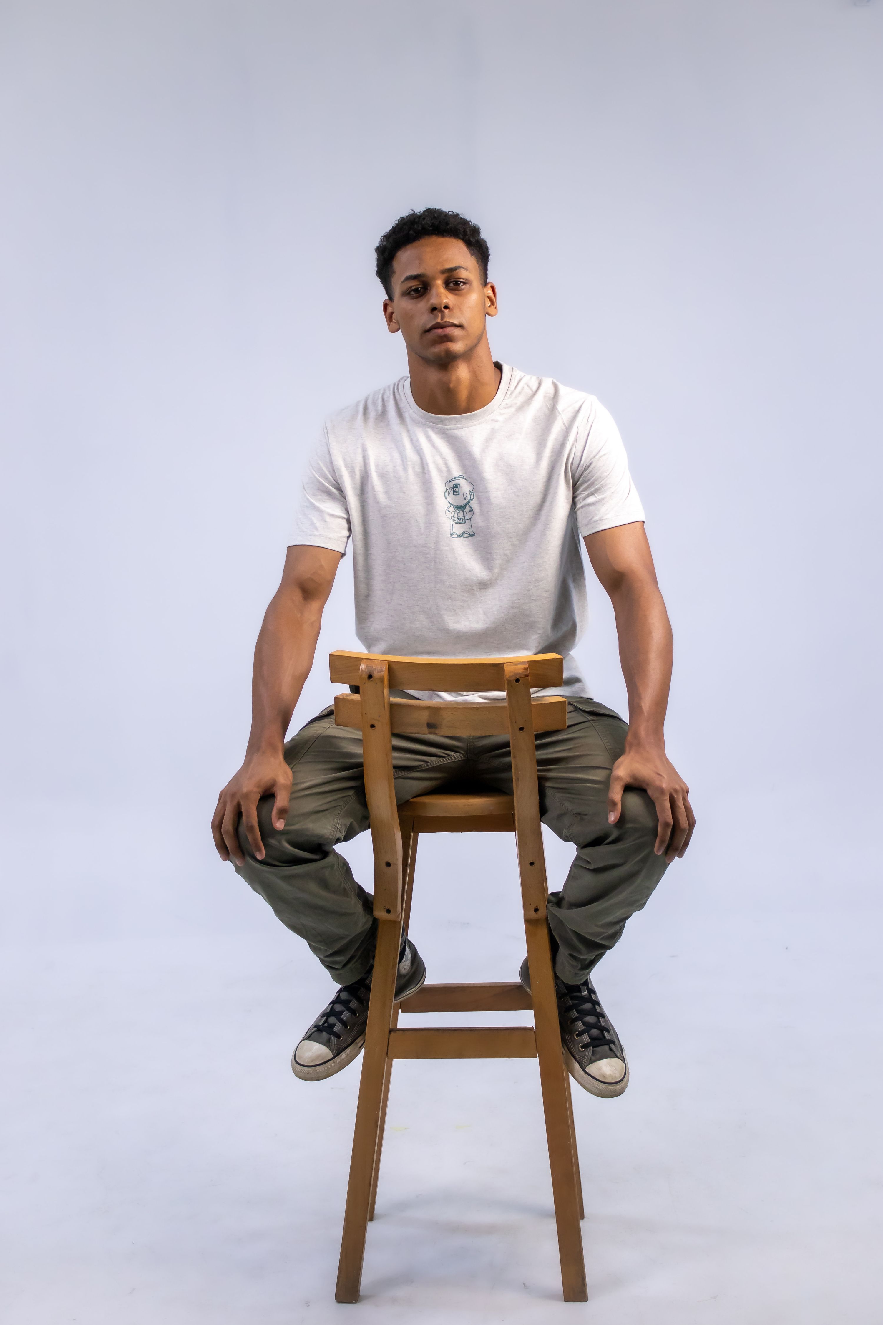 Leather grey unisex regular tee thumbnail