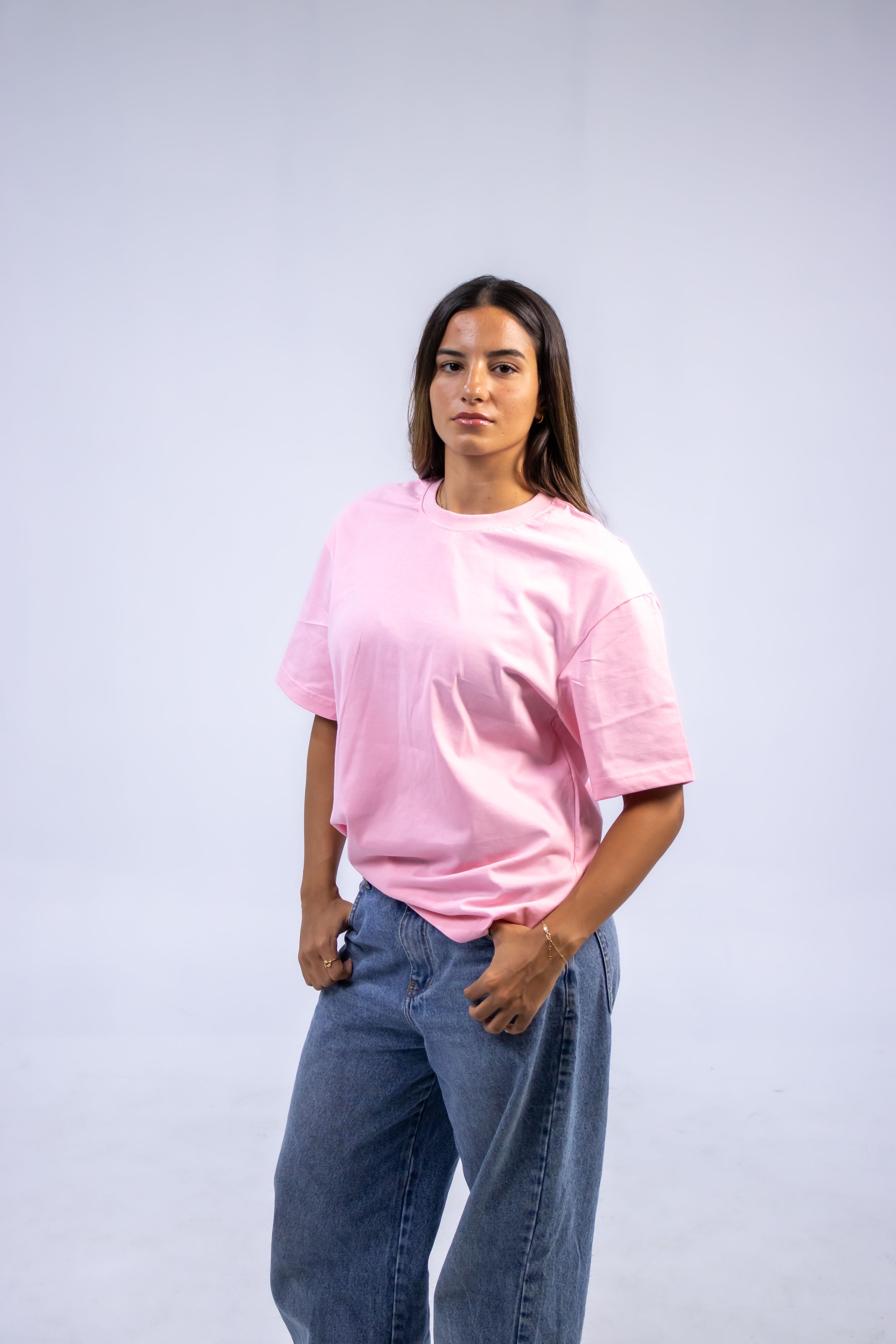 Toz flkol pink unisex oversized tee