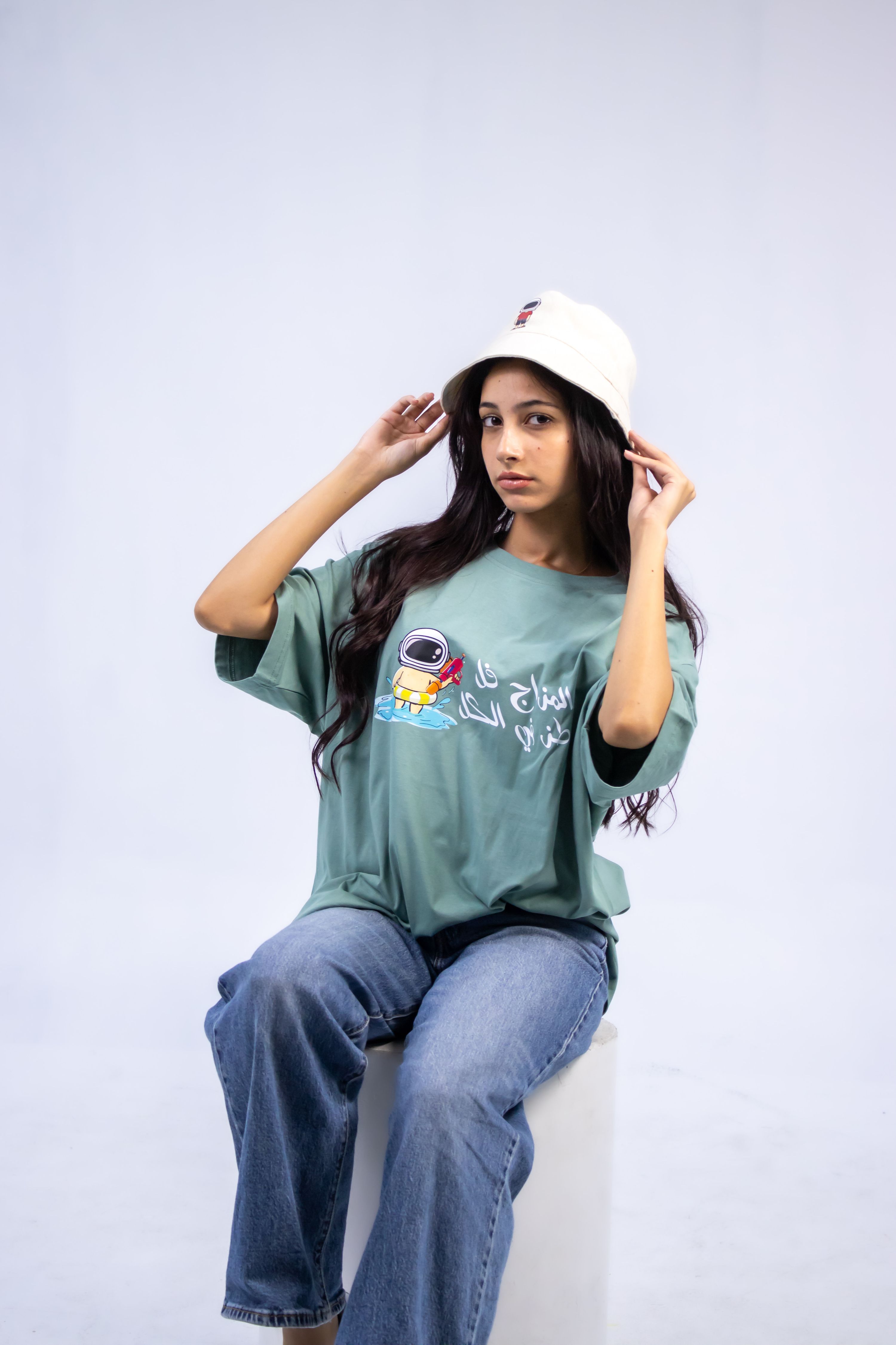 Toz flkol mint unisex oversized tee