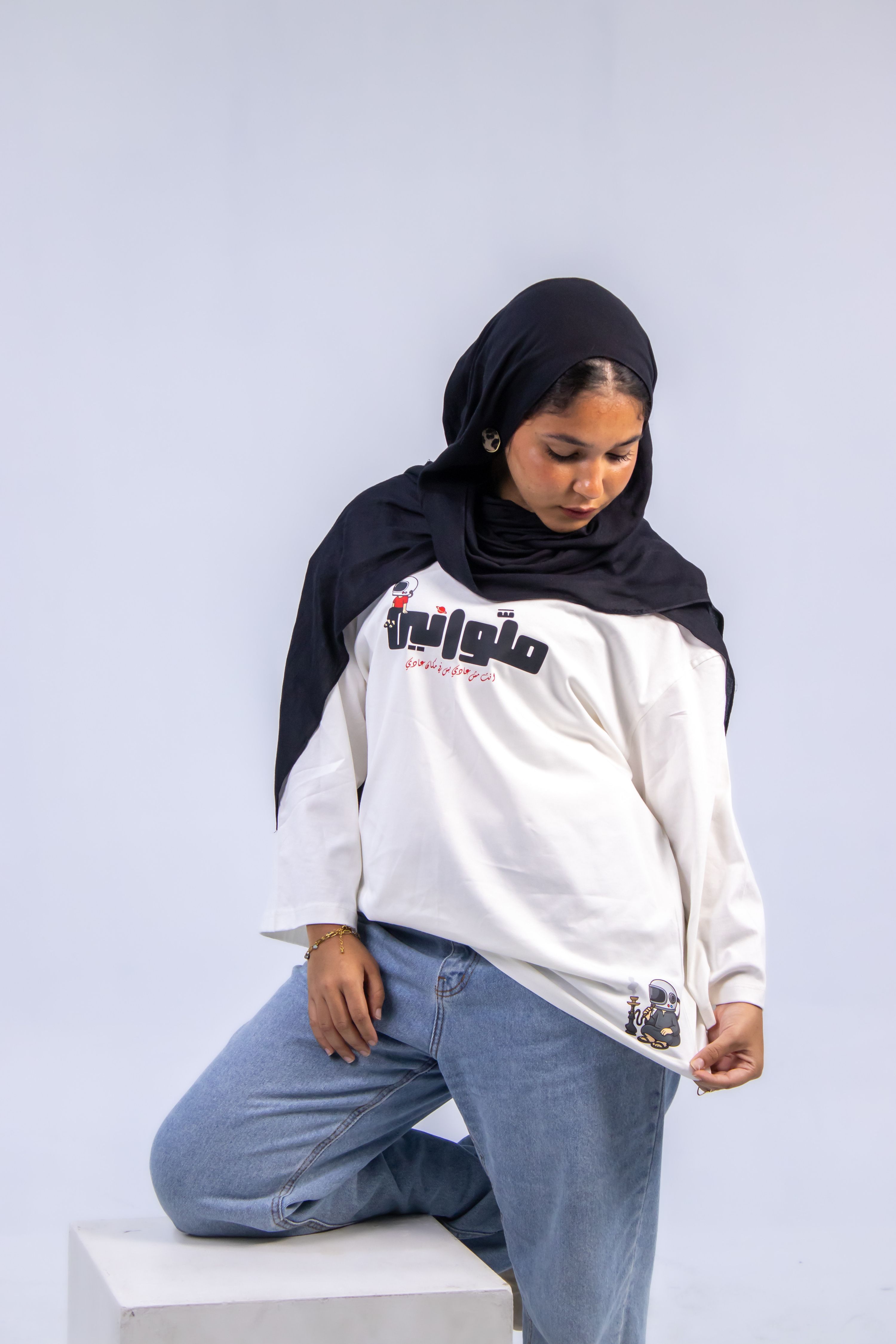Off white sheesha mallawany hijabi tee thumbnail