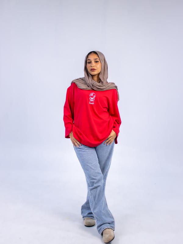 Red hijabi tee