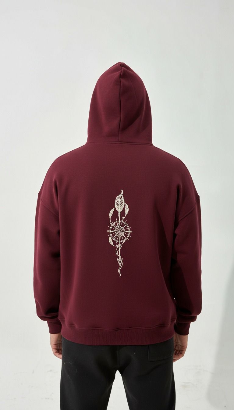 Burgundy bosla hoodie