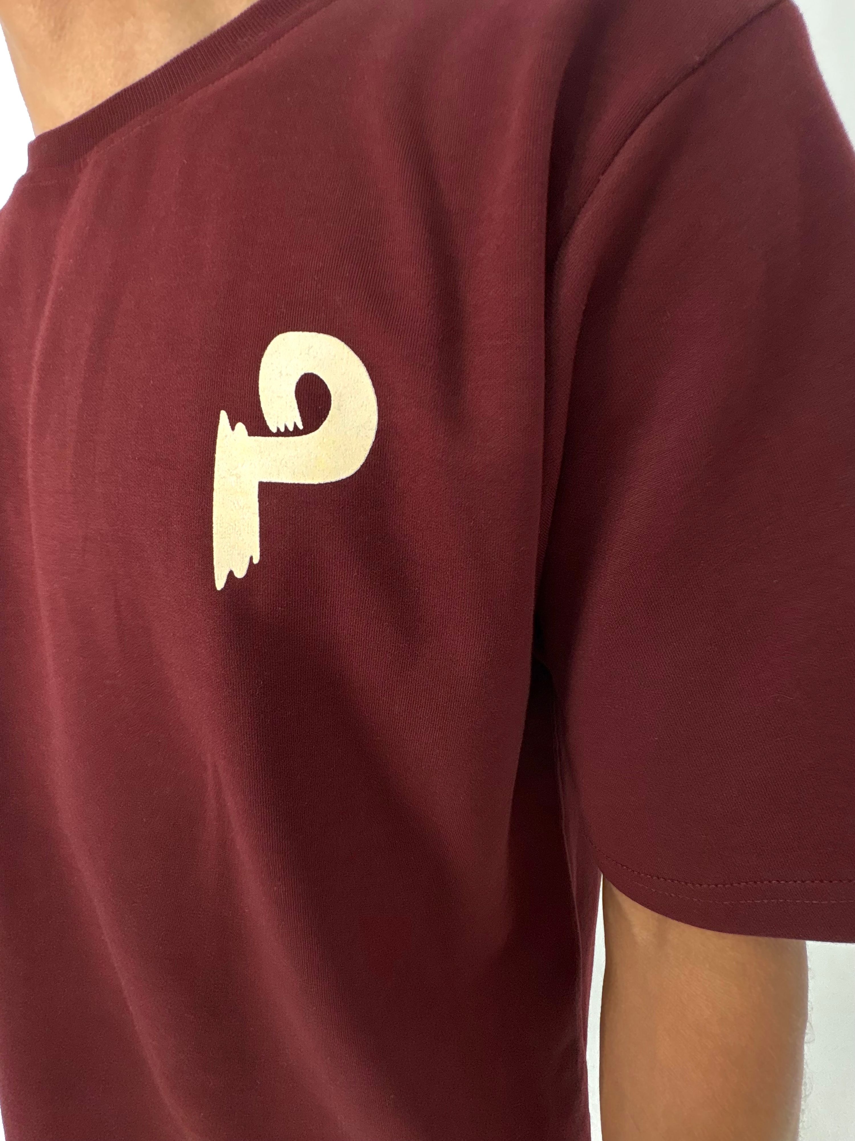 Burgundy astro unisex tshirt thumbnail