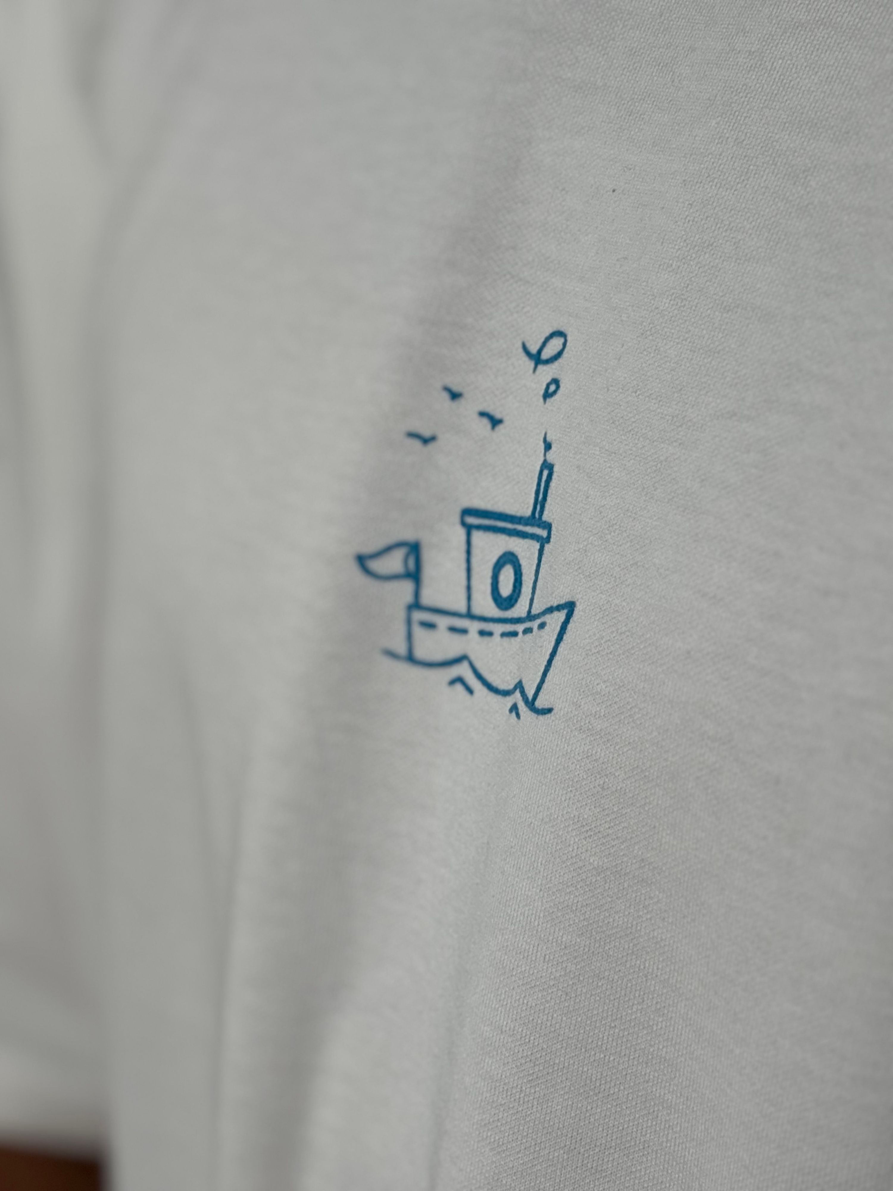 white blue vibes unisex tshirt thumbnail